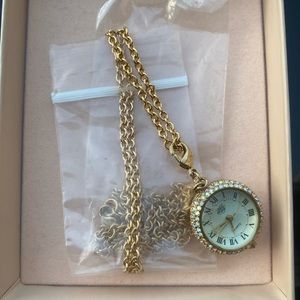 Kirks Folly Clock Necklace